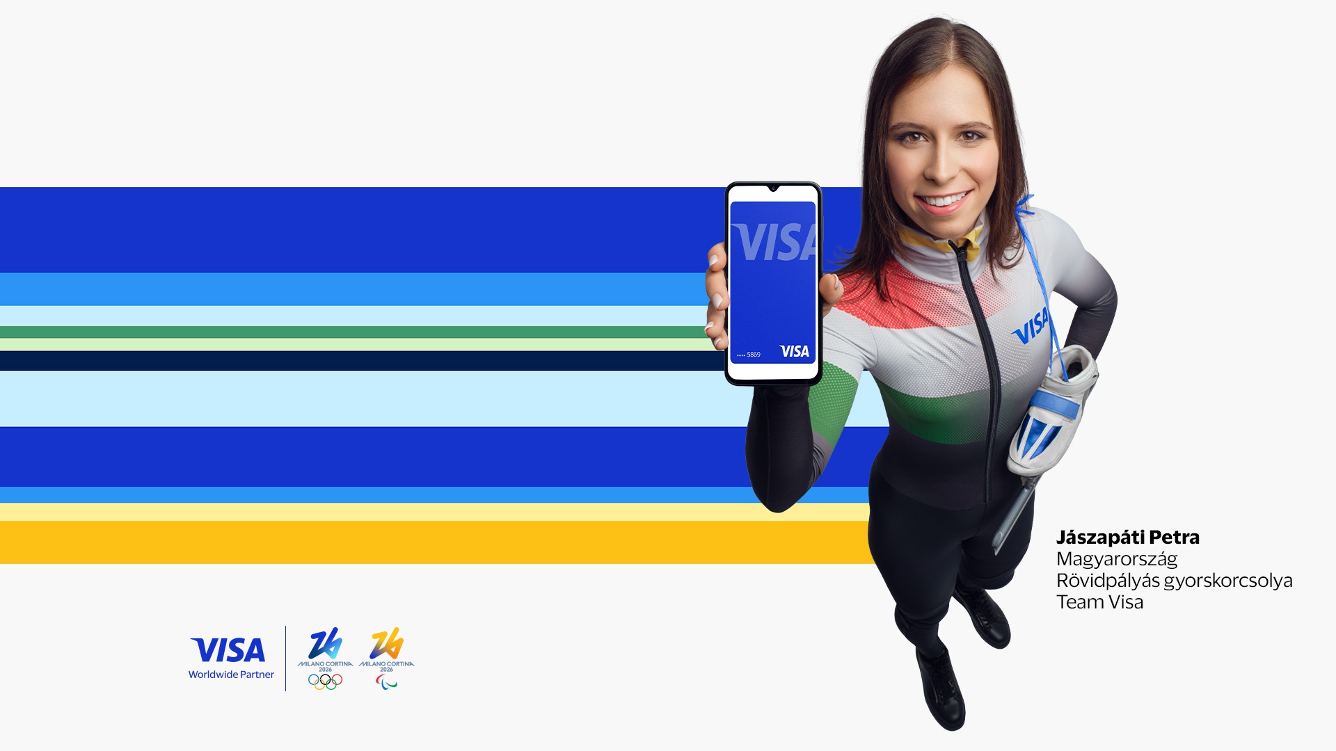  Jászapáti Petra holding phone with visa card displayed